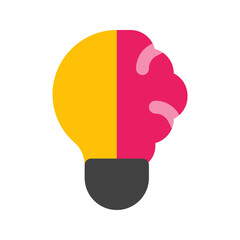 brainstorming flat icon