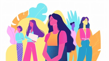 Empowering Women Breaking Gender Limitations - Conceptual Image of Woman Overcoming Discrimination