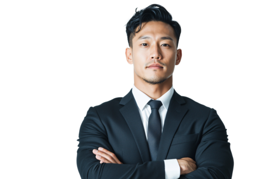 Corporate professional portrait studio photograph front view confidence and leadership