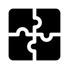 Obraz premium problem solving glyph icon