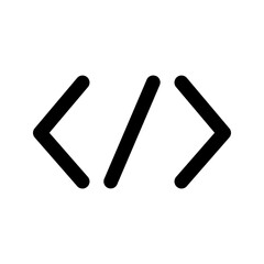 coding glyph icon