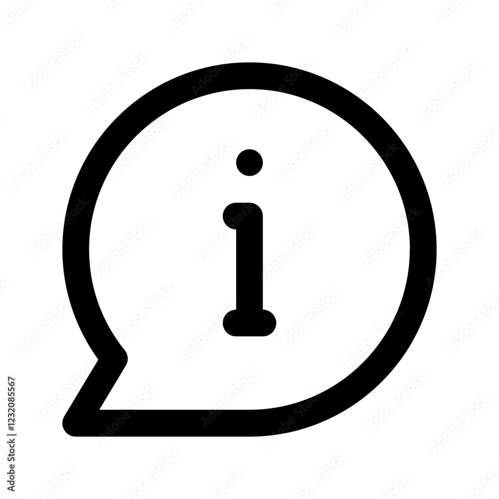 Wall mural information glyph icon