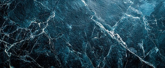 Dark teal marble texture background.