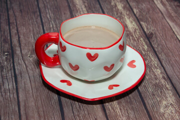 cup of coffee with heart