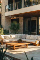 Fototapeta premium Patio Furniture and Plants