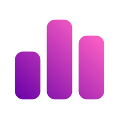 graph bar gradient icon