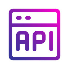 api gradient icon