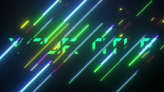 Neon Glowing RGB Club Vibes Title Intro
