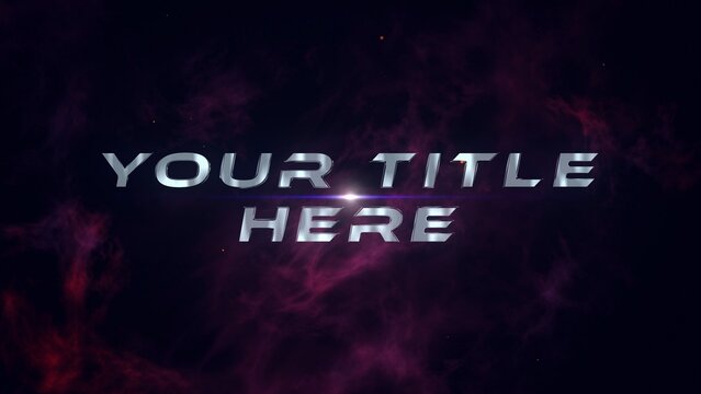 Futuristic Sci-Fi Movie Title Intro