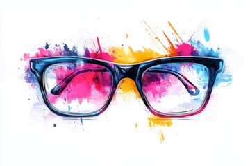 Colorful Eyeglasses Artwork