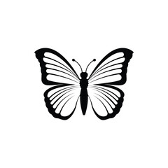 butterfly tattoo silhouette vector logo design creative