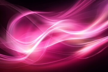 Vibrant Pink Abstract Waves