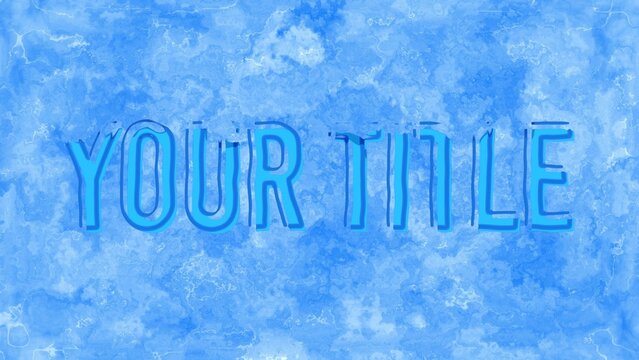 Puring Water Liquid Title Intro