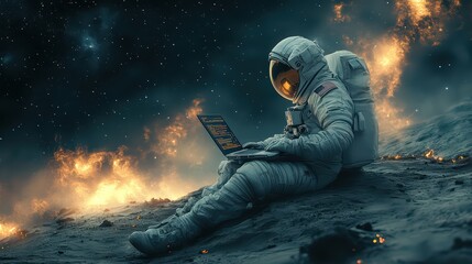 astroslot with laptop