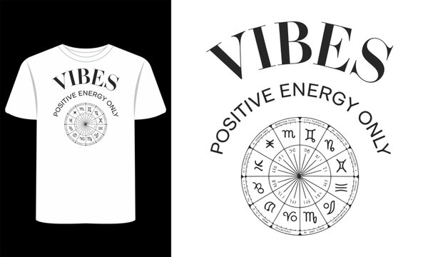 Zodiac Art & Celestial T-shirt Prints vector clipart graphic sign