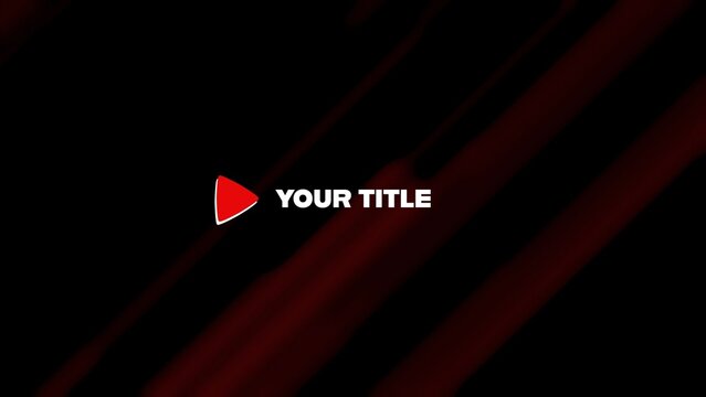 Play the Video Modern Gaming Intro Title