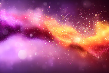 Abstract colorful cosmic nebula background