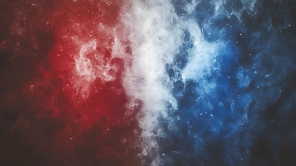 Red and blue smoke swirls background
