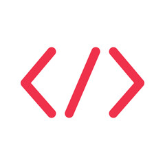 Obraz premium coding outline fill icon