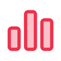 graph bar outline fill icon