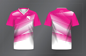 abstract pink background pattern for sport jersey football and soccer shirt template