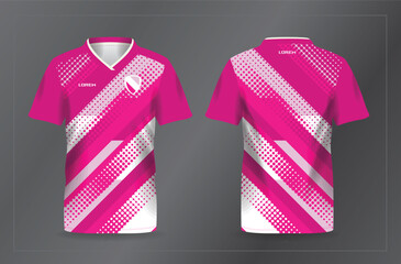 abstract pink background pattern for sport jersey football and soccer shirt template