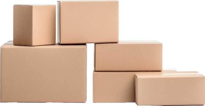 stack of cardboard boxes