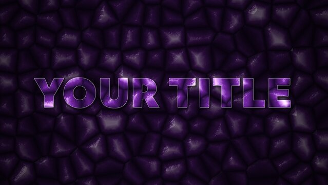 Obsidian Gemstone Shiny Text & Title Intro