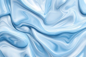 A soft liquid abstract background in shades of pastel blue with smooth, flowing curves and subtle gradients.