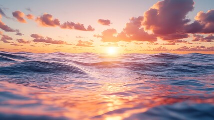 Obraz premium Ocean water shimmering under the soft glow of a full moon.