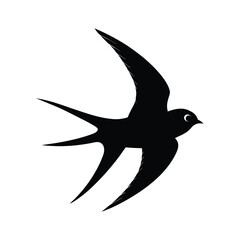 silhouette of a bird vector illustration
