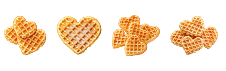 Heart Shaped Waffles Set 