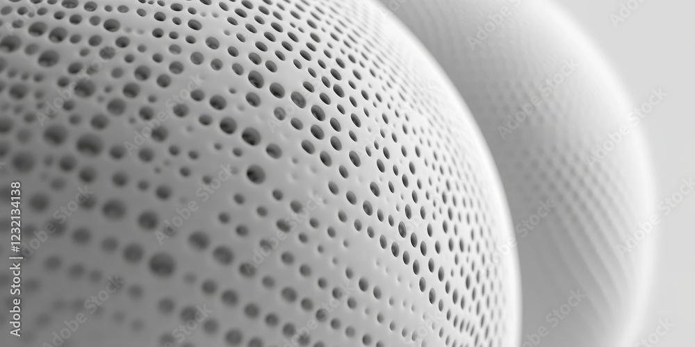 Canvas Prints light gray spherical carbon textures with subtle, intricate patterns. a clean and modern aesthetic f