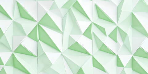 Light green and white geometric universal background for business presentation. Abstract seamless triangular pattern with a clean, minimalist design, ideal for professional, nature-inspired
