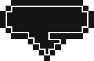 Fototapeta premium Pixelated sunglasses pointing downwards, adding a cool and retro touch