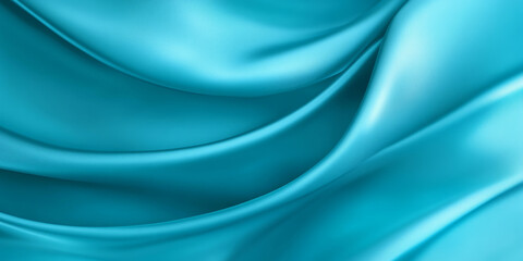 Turquoise textures wallpaper featuring smooth silk abstract waves. A sleek, contemporary high-definition design with a cool tropical vibe.