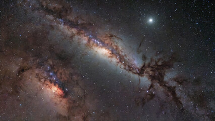 Fototapeta premium Milky Way Space Background