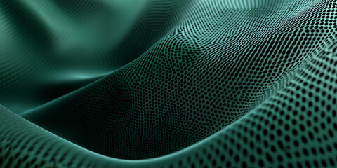 Green spherical carbon textures with an organic, smooth finish. Subtle patterns inspired by nature and modern design trends.