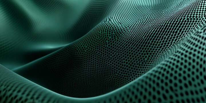 Green spherical carbon textures with an organic, smooth finish. Subtle patterns inspired by nature and modern design trends.