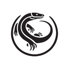 2d Komodo logo on a white background