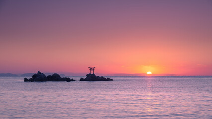 奈多海岸の初日の出
