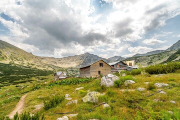 mountain village in the mountains