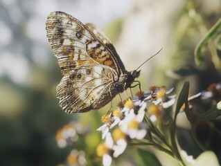 Fototapeta premium Butterfly on Flower
