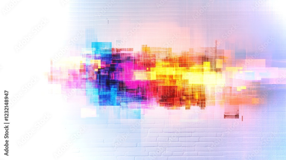 Poster vibrant abstract patterns create dynamic visual effects using advanced ai techniques in 4k quality