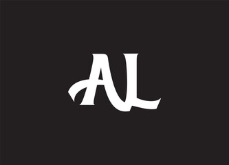 AL Logo icon design modern and luxury