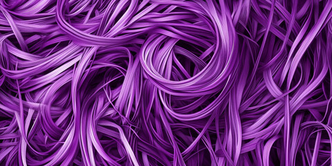Abstract organic lines in bold purple, twisting and curling in an intricate, fluid pattern across the background. The vibrant color adds depth and creativity, making it perfect for artistic wallpaper