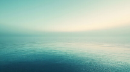 Obraz premium Calm blue gradient stretching to the horizon for a minimalist feel.