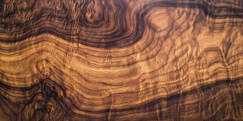 Naklejka premium Smooth walnut wood texture with dark brown tones. The fine, straight grain adds elegance to the wood, making it suitable for high-end furniture designs.