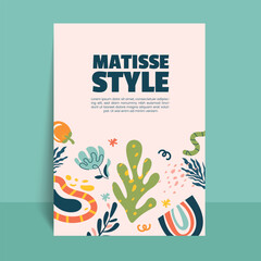 Matisse Style Abstract Art Poster