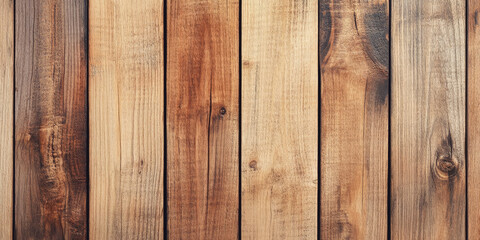 Fototapeta premium Hickory wood texture with medium brown tones and bold grain patterns. The distinctive texture and warmth of the wood add a rustic charm to country-style designs.